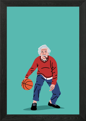 Balling Einstein gerahmtes Wandbild Poster Leinwanddruck Bild