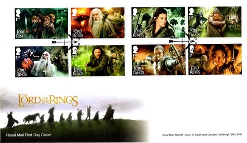 2026 GB LORD OF THE RINGS Stamps First Day Cover ARROW PMK *NICE*  20.3.26 FDC