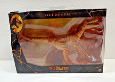 Jurassic Park Amber Collection Velociraptor Action Figure New in Box Sealed