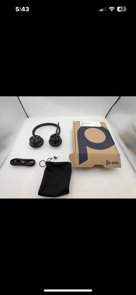 Plantronics 4210UC 218770-01 Voyager 4210 UC Wireless Headset Excellent Conditio - Image 3 of 3