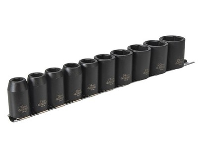 Teng Metric 1/2 Zoll Antrieb Schlagnuss Set 10 Teile Einzelner Sechskant TEN9121