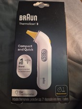 BrAun ThermoScan 3 Compact and Quick Ear Thermometer IRT3030USV1 Brand New