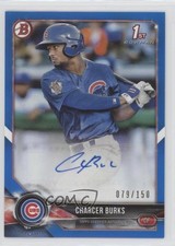 2018 Bowman Prospect Blue 79/150 Charcer Burks #PA-CB Auto 1q7