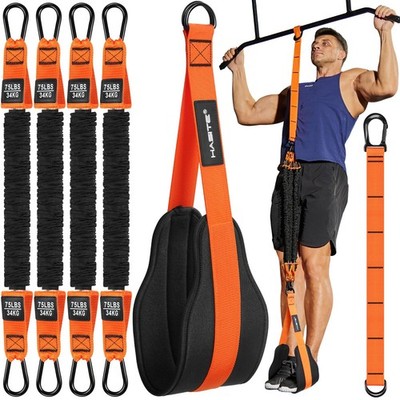 Pull Up Assistance Bands Set - 4 Heavy Duty Resistance Bands 300lbs,