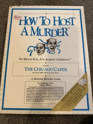 How To Host A Murder The Chicago Caper Murder Mystery Game Vintage 1991 Complete