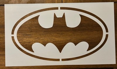 Batman Logo Reusable 10 MIL Laser Cut Mylar Stencil Painting Art Supplies