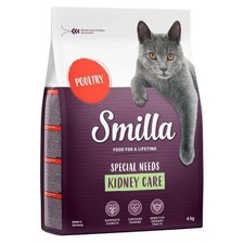 Smilla Kidney Care With Poultry Digestive Support Adult Dry Cat Food - 4kg 5.24 per kilo