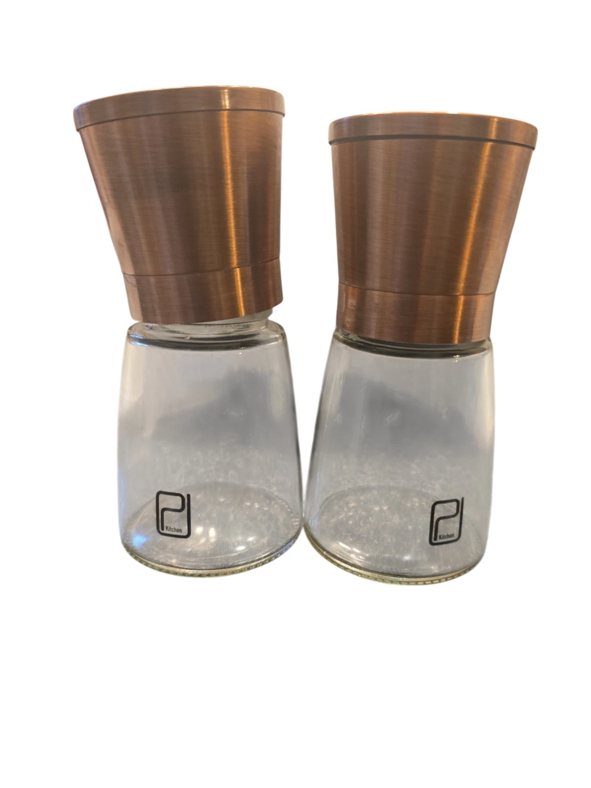 Premium Salt & Pepper Grinder Set Best Copper Stainless Steel Mill for Home