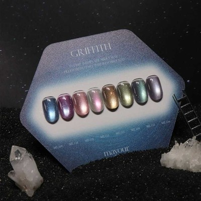 MAYOUR GRIFFITH Reflective  Magnetic Nail Gel 8 Colors - Galaxy Cat Eye