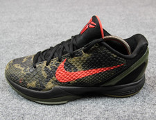Scarpe da basket Nike Kobe 6 mimetiche italiane da uomo 10 429659-900 nere