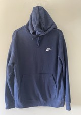 Nike Sportswear Club Fleece Men's Long Sleeve Hoodie - Dark Blue Size Medium