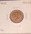 1899 INDIAN HEAD PENNY CENT  BU BEAUTIFUL RED
