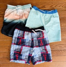 3 Pack: Boy's 5T-6T Swim Trunks; Brands: Art Class, Wonder Nation,  Gymboree
