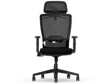 Sedia Da Ufficio BS3B-V2 Con Appendiabiti, Nera - B