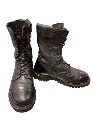 Rocky 2090 mens black leather mid calf moto riding  para boot sz 10M SKU 9958