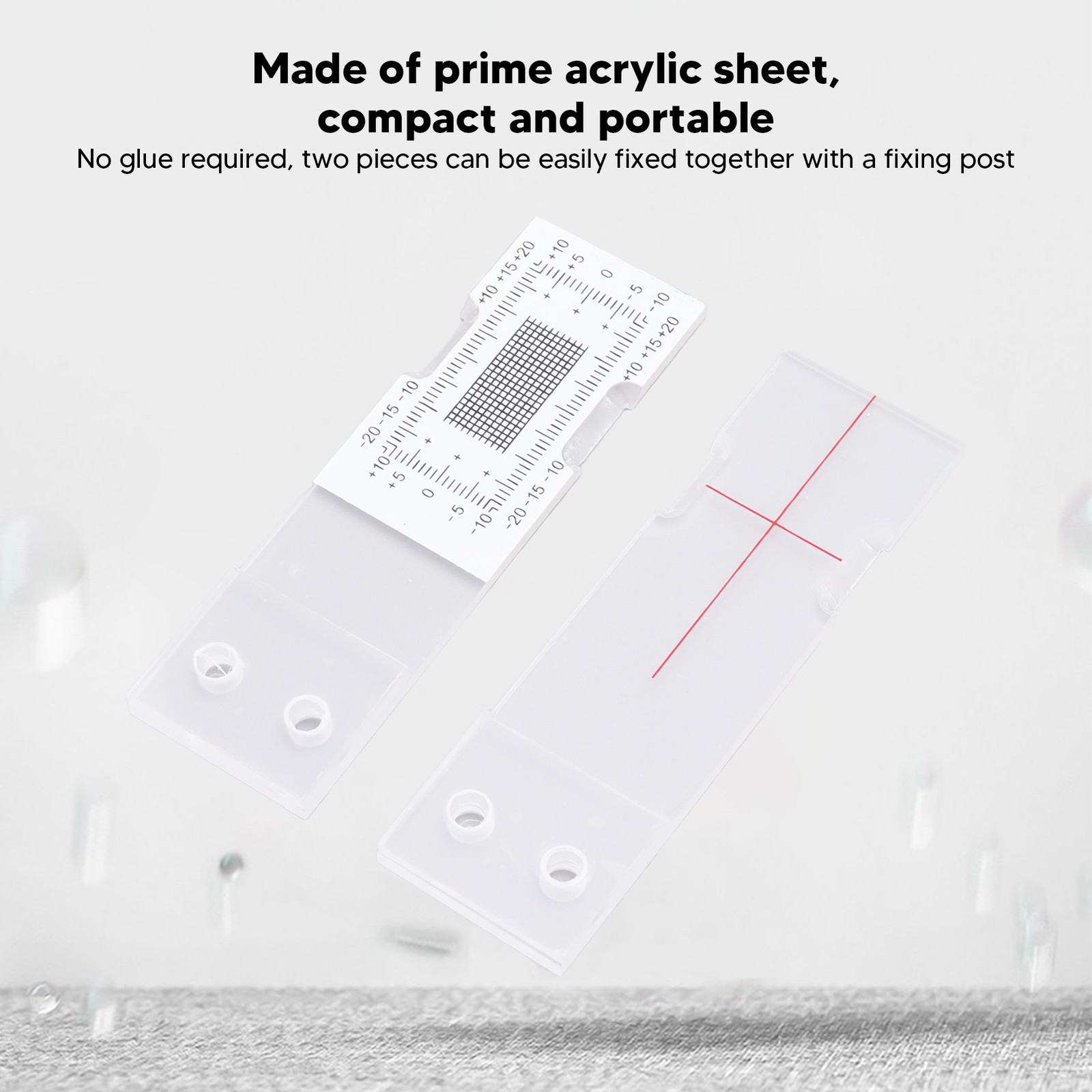 Measuring Instrument Acrylic Building Wall Standard Crack Monitor Corner