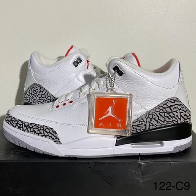 Size 12.5 - Air Jordan 3 Retro 2011 White Cement 136064-105 NEW! Ships Fast! - image 1 of 4