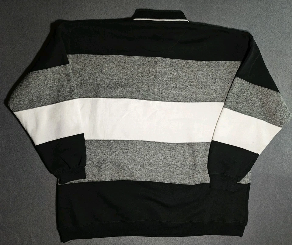 Sudadera deportiva vintage Penguin con cuello 1/4 botón para hombre XXLarge mezcla de algodón Foto 2 de 4