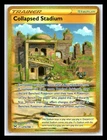💥 Pokémon TCG Collapsed Stadium Gold Secret Rare Card 215/196 Lost Origin Holo