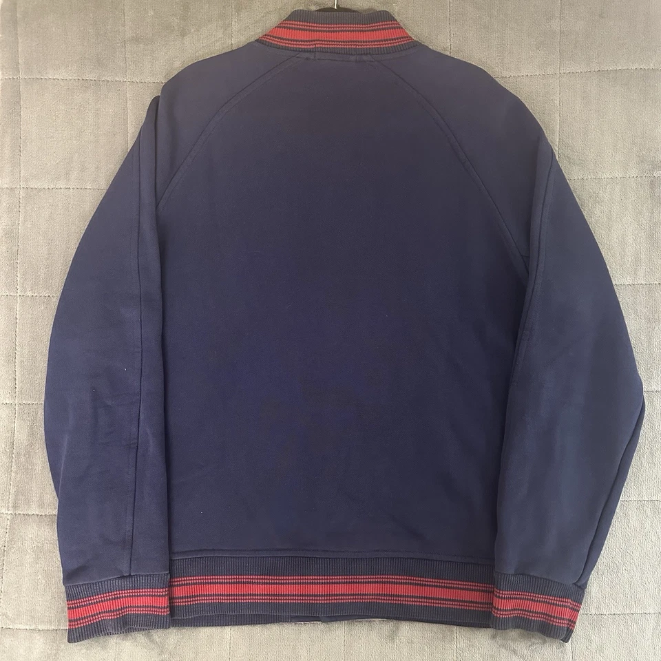 Polo Ralph Lauren 67 Varsity Bomber Jacket Blue Embroidered Logo Mens Size XL - Image 3 of 4