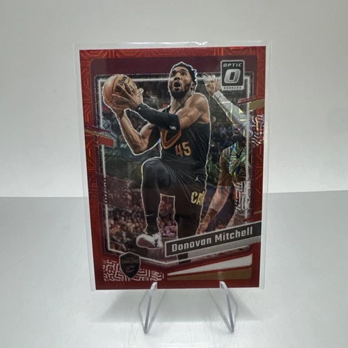 Donovan Mitchell CHOICE RED PRIZM CARD SP #/88 CAVS 2023-24 Panini Donruss Optic