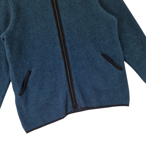 Wild Silk Merino Possum Silk Zip Cardigan Pullover Jacke NZ Large Unisex Teal - Bild 4 von 21