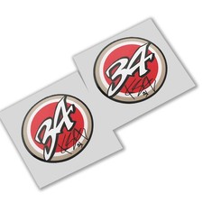 Kevin SCHWANTZ sig 34 red Lucky Strike sponsor graphics decals stickers x 2PCS