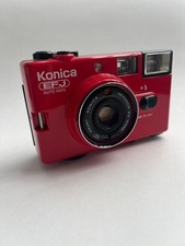 Konica EFJ AUTO DATE Konica Film Camera Red