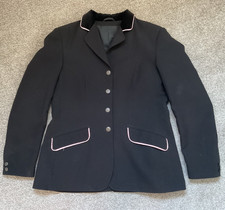 CALDENE ladies black with pink trim classic show jacket size 42