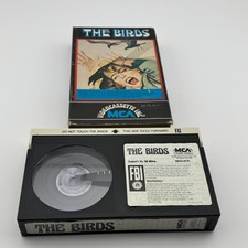 The Birds Betamax Tape MCA Videocassette Hi-Fi Beta Classic Hitchcock w/ Box