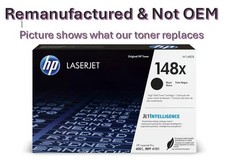 HP 148X W1480X Black Hi-Yield Toner 9,500 Pages LaserJet Pro 4001 Re