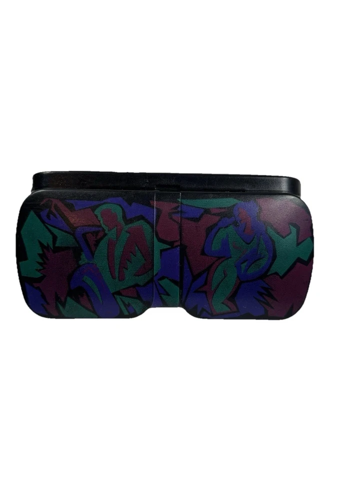 Retro Brillenetui Funky Disco Trippie Etui Brille 80er Bunt Ungewöhnlich Schrill - Bild 1 von 4