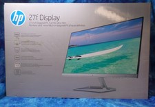 HP 27f 27-inch IPS LED Full HD Display Monitor 2XN62AA, Black/Silver HDMI VGA