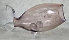 Vtg Winslow Anderson Blenko Art Glass Amathyst 971M Fish CHIPPED LIP FREEUSHIP