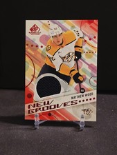 2025-26 SP Game Used New Grooves Matthew Wood RC Rookie Red Jersey #NG-3