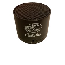NEW in Box  Cabelas Bass Pro BlueTooth Branded Round Wireless Mini Speaker