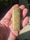 Vintage Brass Pocket Stick Match Safe Holder Case