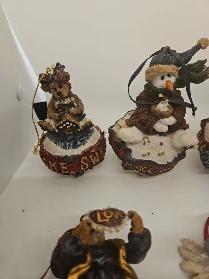 Boyd’s Bears Adornos de Navidad - Lote de 9 - Osos de ángel - y muñecos de nieve de colección Foto 2 de 4