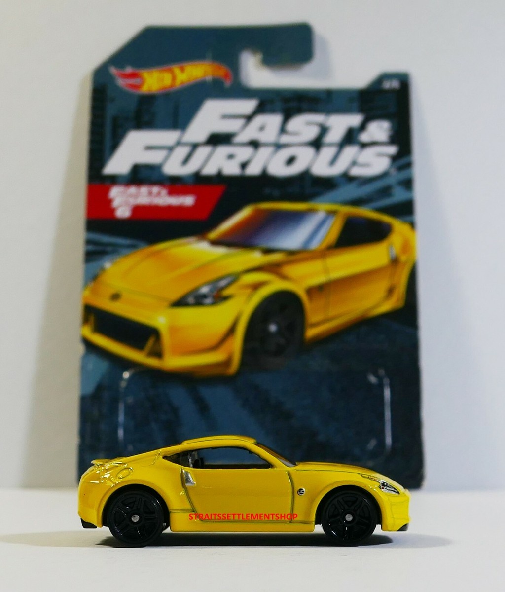 HOT WHEELS 2019 FAST & FURIOUS 6 NISSAN 370Z YELLOW LOOSE