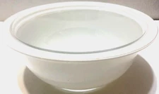 Pyrex Glass Nesting Serving Mixing Bowl # 322 White Clear 7" D 3" T 1 Liter