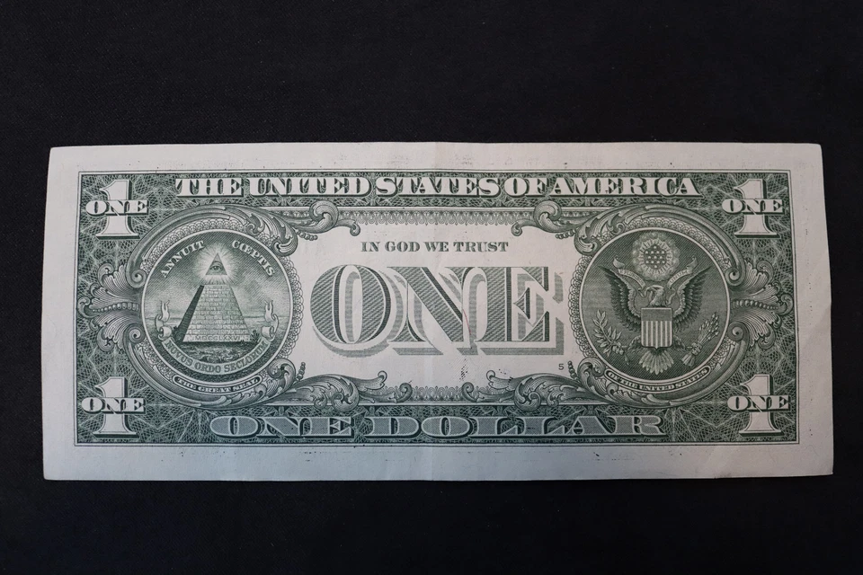 [FEB 5, 1955] ONE DOLLAR FANCY BIRTHDAY NOTE  SN A 01955025 B - Image 3 of 3