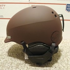 Smith Gage Snowboard Ski Helmet, Size S, Oxblood Burgundy Color