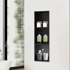 Bathroom Shelf Organizer Stainless Steel Recessed Bathroom Shower Shelf Black