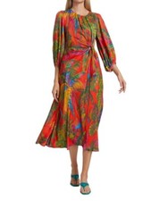 NEW, Farm Rio Urban Jungle Midi Dress SZ S #EP319