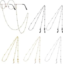 Mabor 5Pcs Eyeglass Holders Around Neck Eyeglass Chain for Women Stylish 