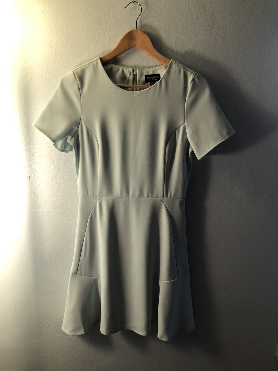 mint green topshop dress Topographic Map in Mint & Gray Skater Dress by Mtn Flo main image 0