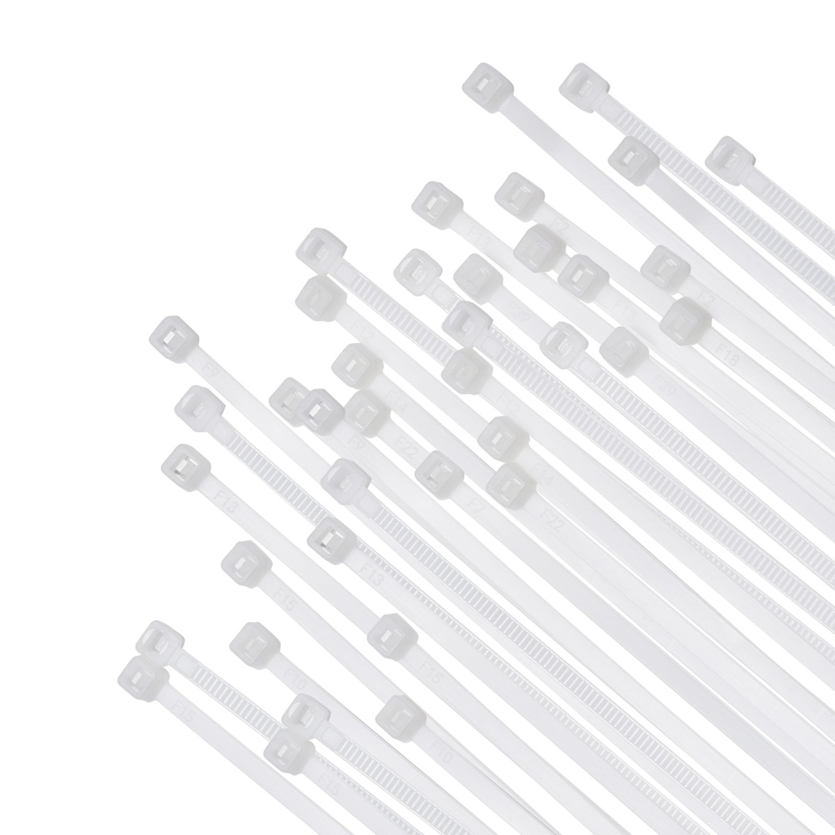 Bolt Dropper 8 Inch 1000 White Zip Cable Ties 40lbs Tensile Strength...
