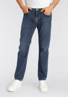 Levi's 502 Taper Herren Jeans Stretch Denim Slim Hose Dark Blau Tapered Fit W32