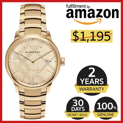 burberry rose gold watch mens