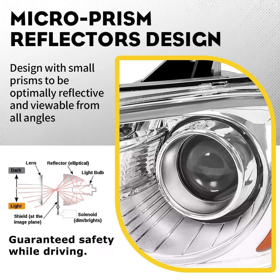 Par de faros proyectores LED DRL para Chrysler 300 2011-2023 lente transparente Foto 2 de 4